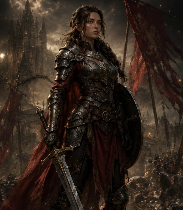 Fantasy Warrior Journal cover featuring a medieval warrior design